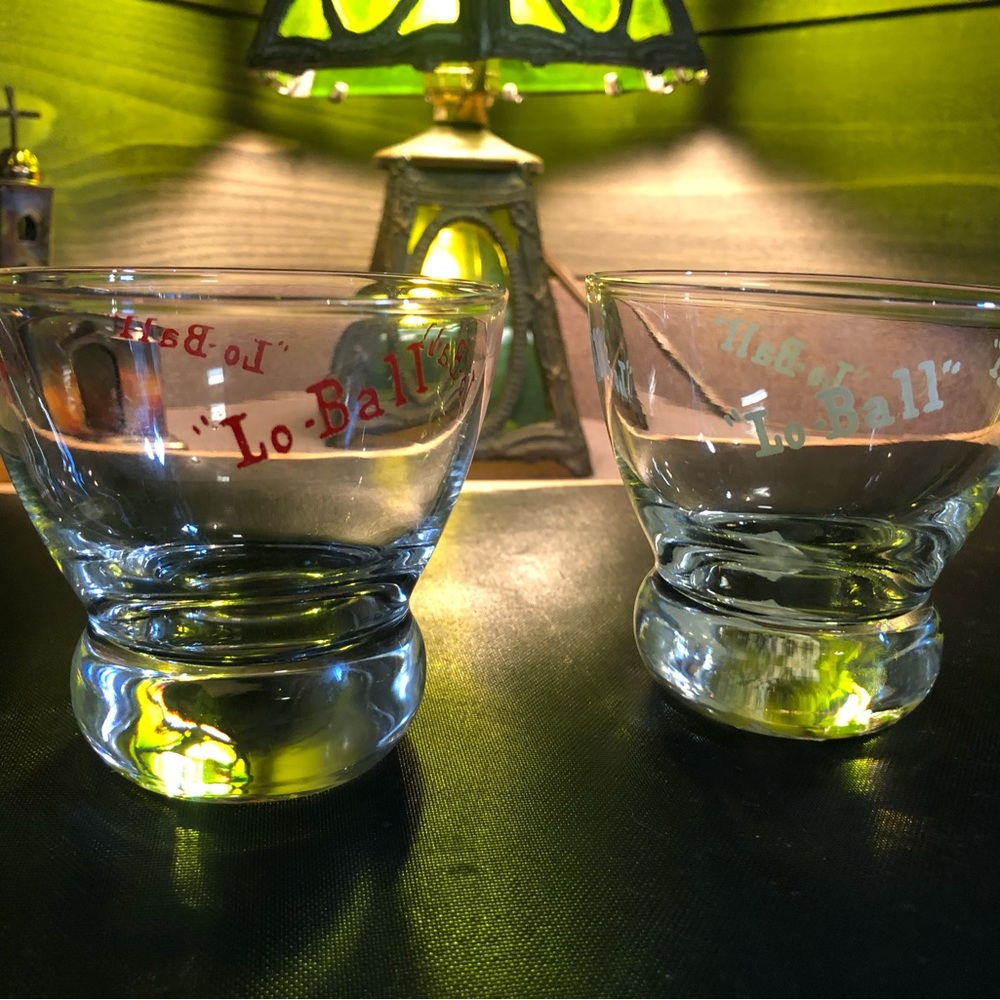 Set of 2 Low ball glasses